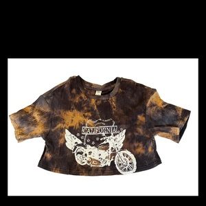 SHEIN Youth Girls Size 8-9y Black Athletic Sport Crop Top Shirt